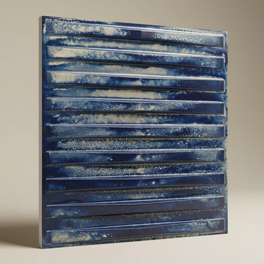 Rustic Midnight Gold - Greek Geometric - Gold, Brown - Decorative Ceiling Panel - 2 ft x 2 ft