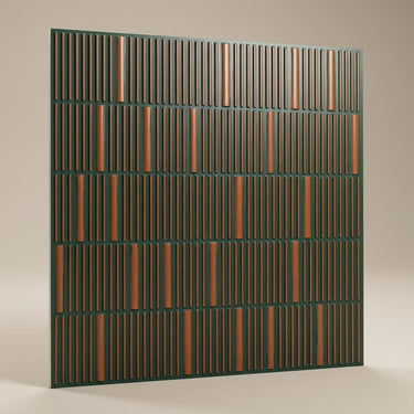 Elegant Royal Green - Greek Geometric - Green, Black - Decorative Ceiling Panel - 2 ft x 2 ft