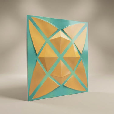 Weathered Vintage Tin - Himalayan Rock Imprint - Blue, Silver - Decorative Ceiling Panel - 2 ft x 2 ft