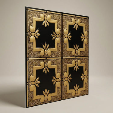 Regal Antique Gold - Baali Botanical - Gold, Brown - Decorative Ceiling Panel - 2 ft x 2 ft