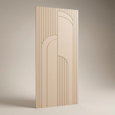 Terra Leaf Beige Engineered Wood Panels | 8 x 4 Ft, 6 mm