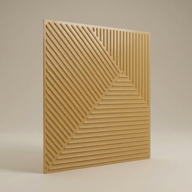 Uniform Saffron Mango - Greek Geometric - Orange - Decorative Ceiling Panel - 2 ft x 2 ft