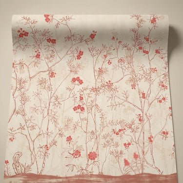 Floral Silhouette, Blooming Aura, Wallpaper, 58  sft