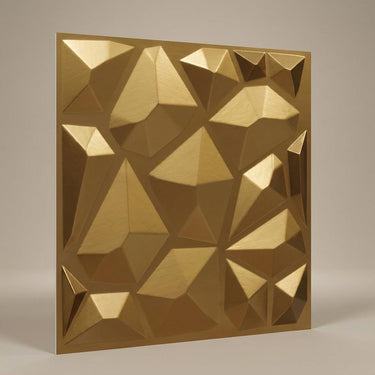 Matte Gold - Himalayan Rock Imprint - Gold - Decorative Ceiling Panel - 2 ft x 2 ft