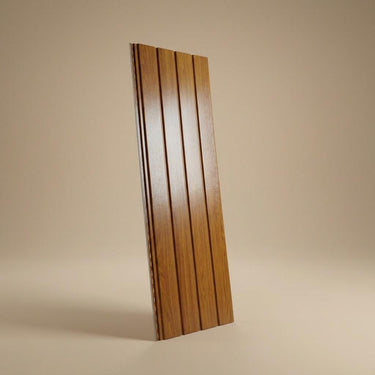 Rustic Golden Oak - Scandinavian Flutes - Golden Oak - Fluted Ceiling Panel - 1 ft x 13 ft