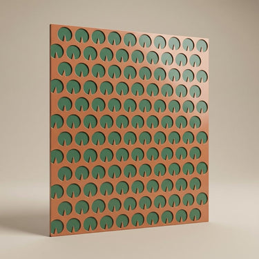 Metallic Royal Green - Moraccan Meshwork - Green, Black - Decorative Ceiling Panel - 2 ft x 2 ft