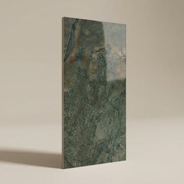 Obsidian Green, Grey, Marble, Tiles - Vitrified - Full Body, 4 x 2 ft, 9 mm