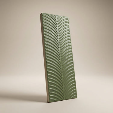 Fern Glow Metro, Grey, Subway, Tiles - Vitrified - Full Body, 1 x 0.25 ft, 9 mm