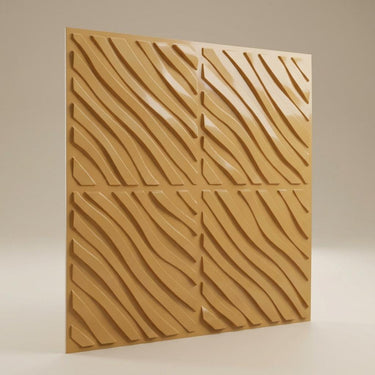 Steady Saffron Mango - Greek Geometric - Orange - Decorative Ceiling Panel - 2 ft x 2 ft