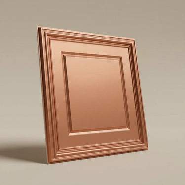 Organic Copper - Greek Geometric - Copper - Decorative Ceiling Panel - 2 ft x 2 ft