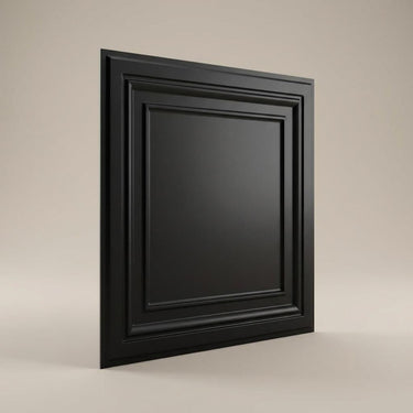 Tarnished Stained Metal - Greek Geometric - Copper, Bronze - Decorative Ceiling Panel - 2 ft x 2 ft