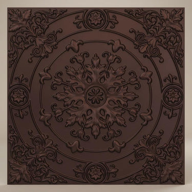 Unity Mocha - Baali Botanical - Brown - Decorative Ceiling Panel - 2 ft x 2 ft