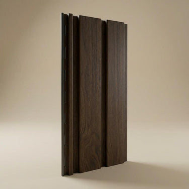 Timber Dark Walnut - Scandinavian Flutes - Walnut - Fluted Ceiling Panel - 1 ft x 13 ft
