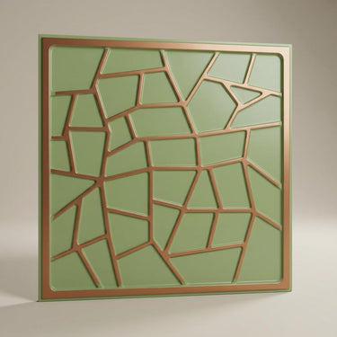 Cast Patina Copper - Moraccan Meshwork - Copper, Bronze - Decorative Ceiling Panel - 2 ft x 2 ft