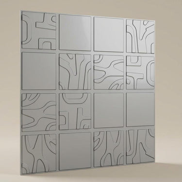 Genuine Silver - Moraccan Meshwork - Silver - Decorative Ceiling Panel - 2 ft x 2 ft