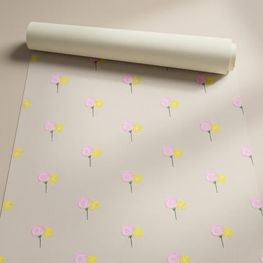 Stylish Strokes- Beige, Blooming Aura, Wallpaper, 58  sft