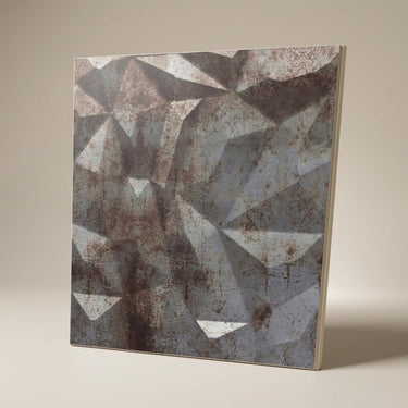 Patina Old Town Tin - Himalayan Rock Imprint - Green, Black - Decorative Ceiling Panel - 2 ft x 2 ft