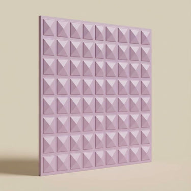 Wash Blossom Pink - Greek Geometric - Pink - Decorative Ceiling Panel - 2 ft x 2 ft