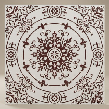 Antique Antique Mocha - Baali Botanical - Brown - Decorative Ceiling Panel - 2 ft x 2 ft