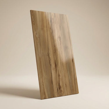 Teak Honey Plank, Teak Light Brown, Wood, Tiles - Vitrified - Full Body, 4 x 2 ft, 9 mm