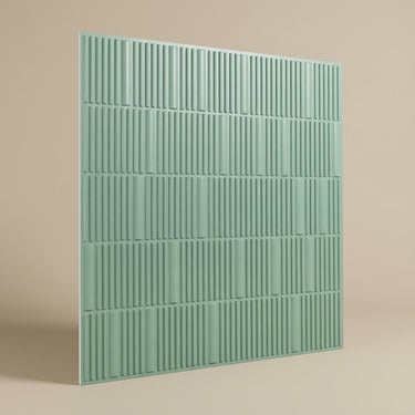 Single Edge Water - Greek Geometric - Blue - Decorative Ceiling Panel - 2 ft x 2 ft