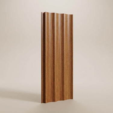 Mira Touch 454 Dark teak Wood Panels | 9 x 0.4 Ft, 18 mm