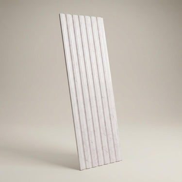 Flint Echo White Recycled PP Panels | 8 x 0.8 Ft, 10 mm