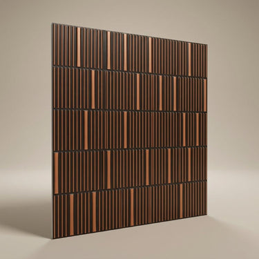 Antique Copper Burnished - Greek Geometric - Copper, Bronze - Decorative Ceiling Panel - 2 ft x 2 ft