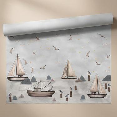 Sailing Dreams, Kiddopia, Wallpaper, 54  sft
