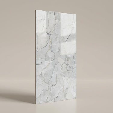 Prestige Sterling Cloud, Light Grey, Marble, Tiles - Ceramic, 4 x 2 ft, 8.5 mm