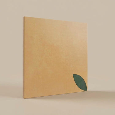 Chettinad Botanical Leaf, Terracotta, Athangudi, Tiles - Vitrified - Full Body, 1 x 1 ft, 9 mm