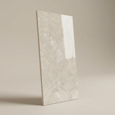 Cratic Snow, Champagne White, Stone, Tiles - Vitrified - Full Body, 4 x 2 ft, 9 mm