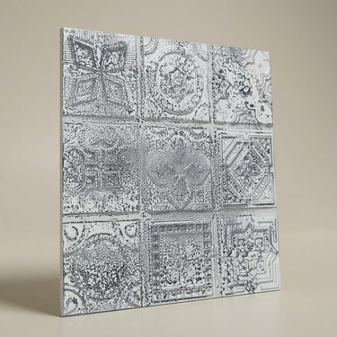 Baroque Choclate Venilla - Persian Motifs - Brown, Beige - Decorative Ceiling Panel - 2 ft x 2 ft