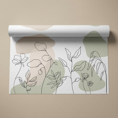 Minimal Lines, Aroma of Calm, Wallpaper, 54  sft