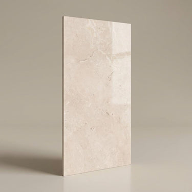 Montana Crème Silk, Beige, Marble, Tiles - Vitrified - Full Body, 5 x 2.5 ft, 9 mm