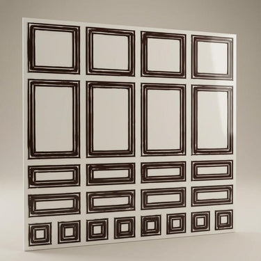 Metal Antique Mocha - Greek Geometric - Brown - Decorative Ceiling Panel - 2 ft x 2 ft