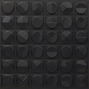 Sheen Black - Greek Geometric - Black - Decorative Ceiling Panel - 2 ft x 2 ft