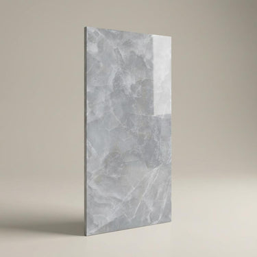 Onyx Sky, Light Grey, Marble, Tiles - Vitrified - Full Body, 4 x 2 ft, 9 mm