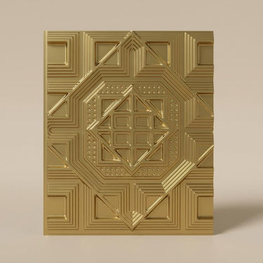 Solid Brass - Greek Geometric - Brass - Decorative Ceiling Panel - 2 ft x 2 ft