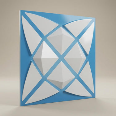 Gallery Blue Dove - Himalayan Rock Imprint - Blue, Grey - Decorative Ceiling Panel - 2 ft x 2 ft