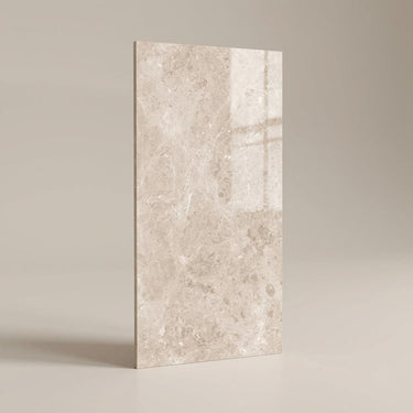 Renova Crème Silk, Beige, Marble, Tiles - Vitrified - Full Body, 5 x 2.5 ft, 9 mm