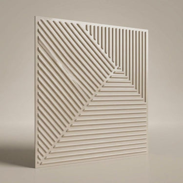 Glossy Rodeo Dust - Greek Geometric - Tan - Decorative Ceiling Panel - 2 ft x 2 ft