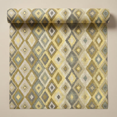 Geometric Harmony- Grey, Aroma of Calm, Wallpaper, 58  sft