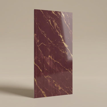 Terra Luxe 473 Maroon PVC Panels | 9.5 x 0.5 Ft, 5 mm