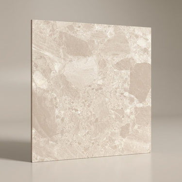Teraco Champagne, Beige, Stone, Tiles - Vitrified - Full Body, 2 x 2 ft, 8.8 mm