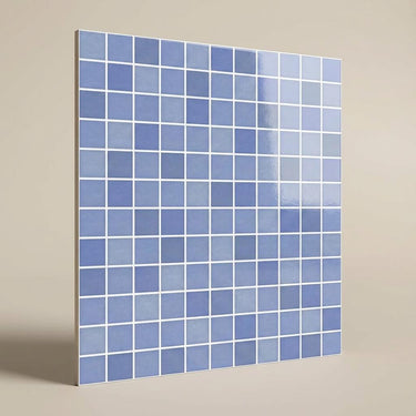 Ester Sapphire Terrazzo, Blue, Zellige Chips, Tiles - Vitrified - Full Body, 1 x 1 ft, 9 mm