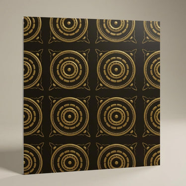 Polished Antique Brass - Moraccan Meshwork - Brass, Bronze - Decorative Ceiling Panel - 2 ft x 2 ft