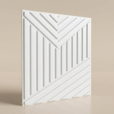 Frost Marble Paintable - Greek Geometric - White - Decorative Ceiling Panel - 2 ft x 2 ft