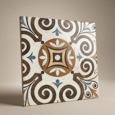 Heritage Brown Artistic, Terracotta, Printed, Tiles - Vitrified - Full Body, 2 x 2 ft, 9 mm