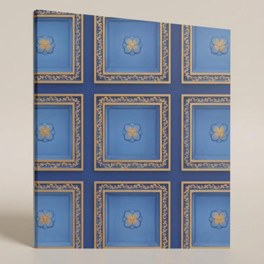 Create Golden Swan - Greek Geometric - Gold, Yellow - Decorative Ceiling Panel - 2 ft x 2 ft